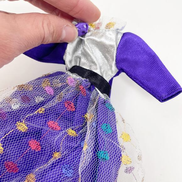 Vintage Barbie Doll Purple Tulle Dress, 90s - Picture 2 of 5